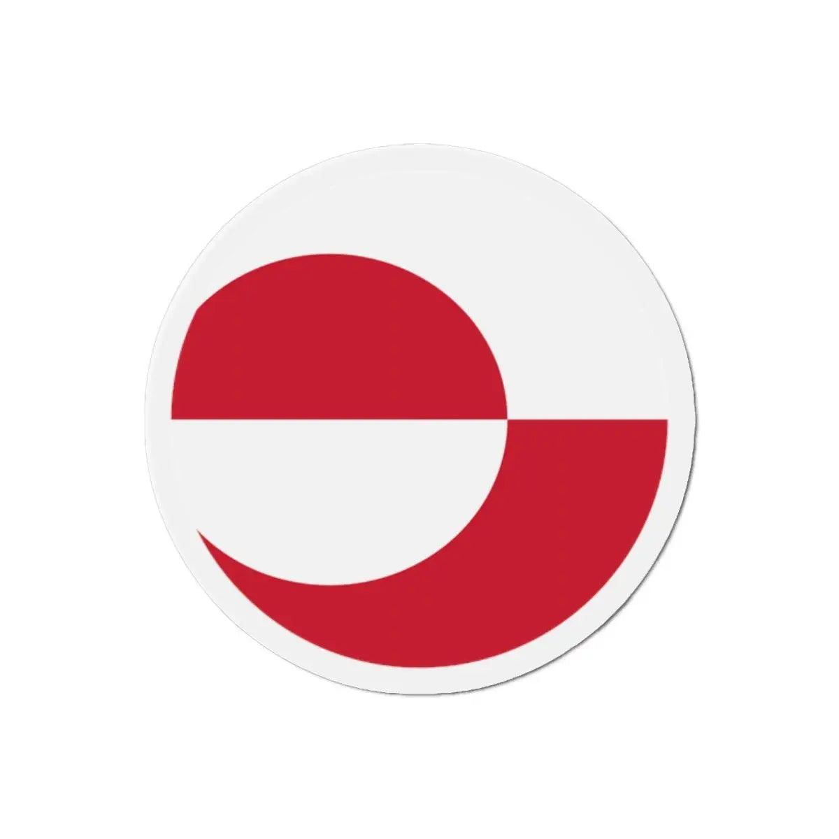 Aimant rond drapeau groenland magnétique forme décorative