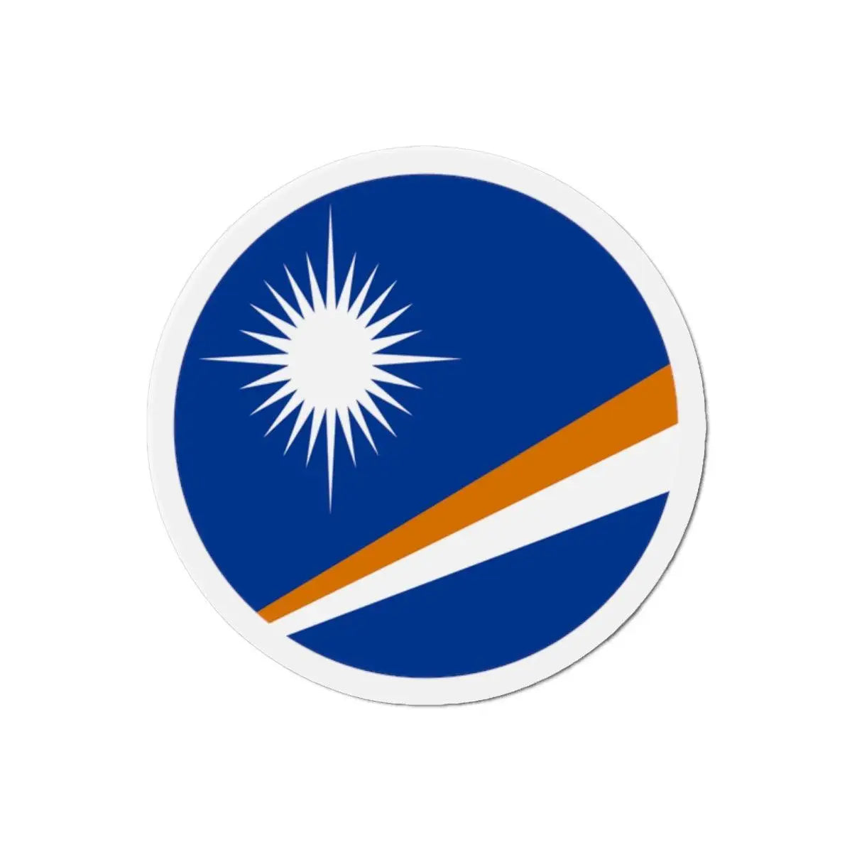 Aimant rond drapeau îles marshall déco souvenir magnétique