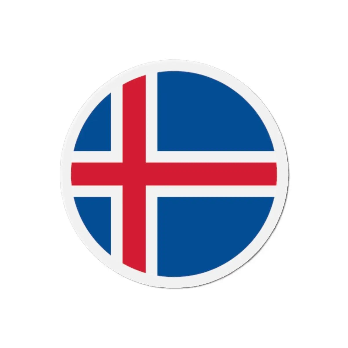 Aimant rond drapeau islande forme décorative magnétique