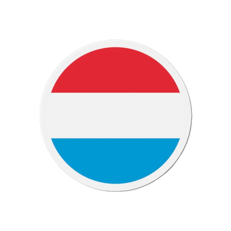 Aimant rond drapeau luxembourg décoratif pour réfrigérateur