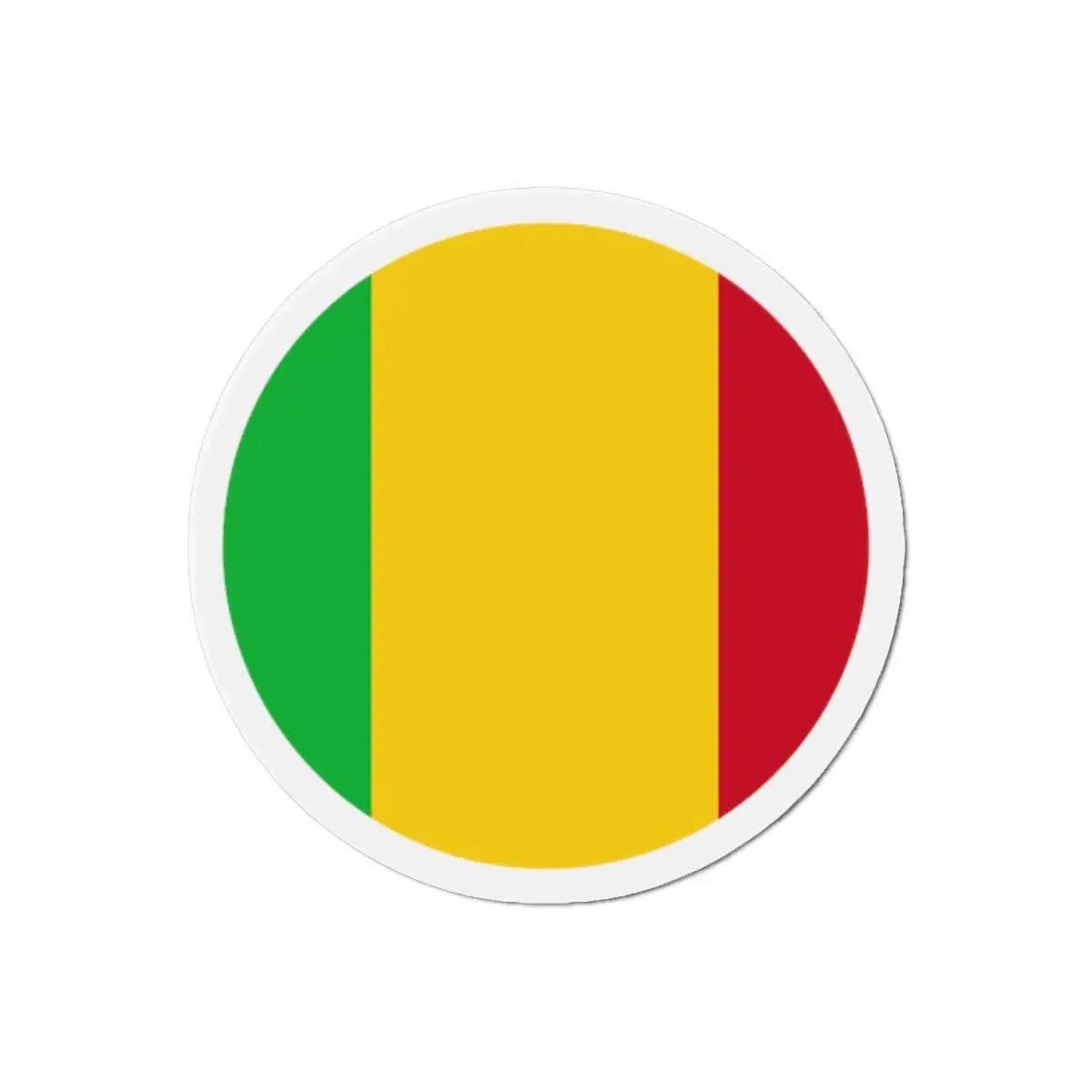 Aimant rond drapeau mali forme décorative réfrigérateur