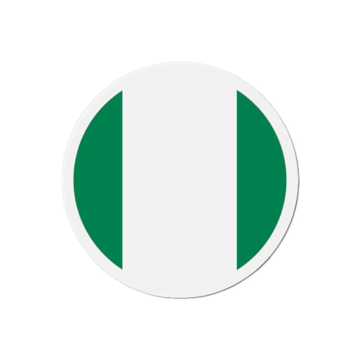 Aimant rond drapeau nigeria forme décorative réfrigérateur