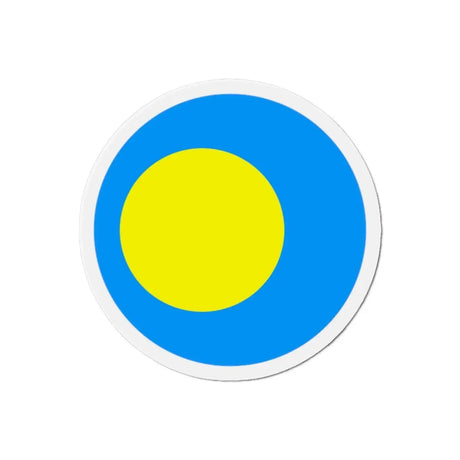 Aimant rond drapeau palaos coloré pour frigo décoratif