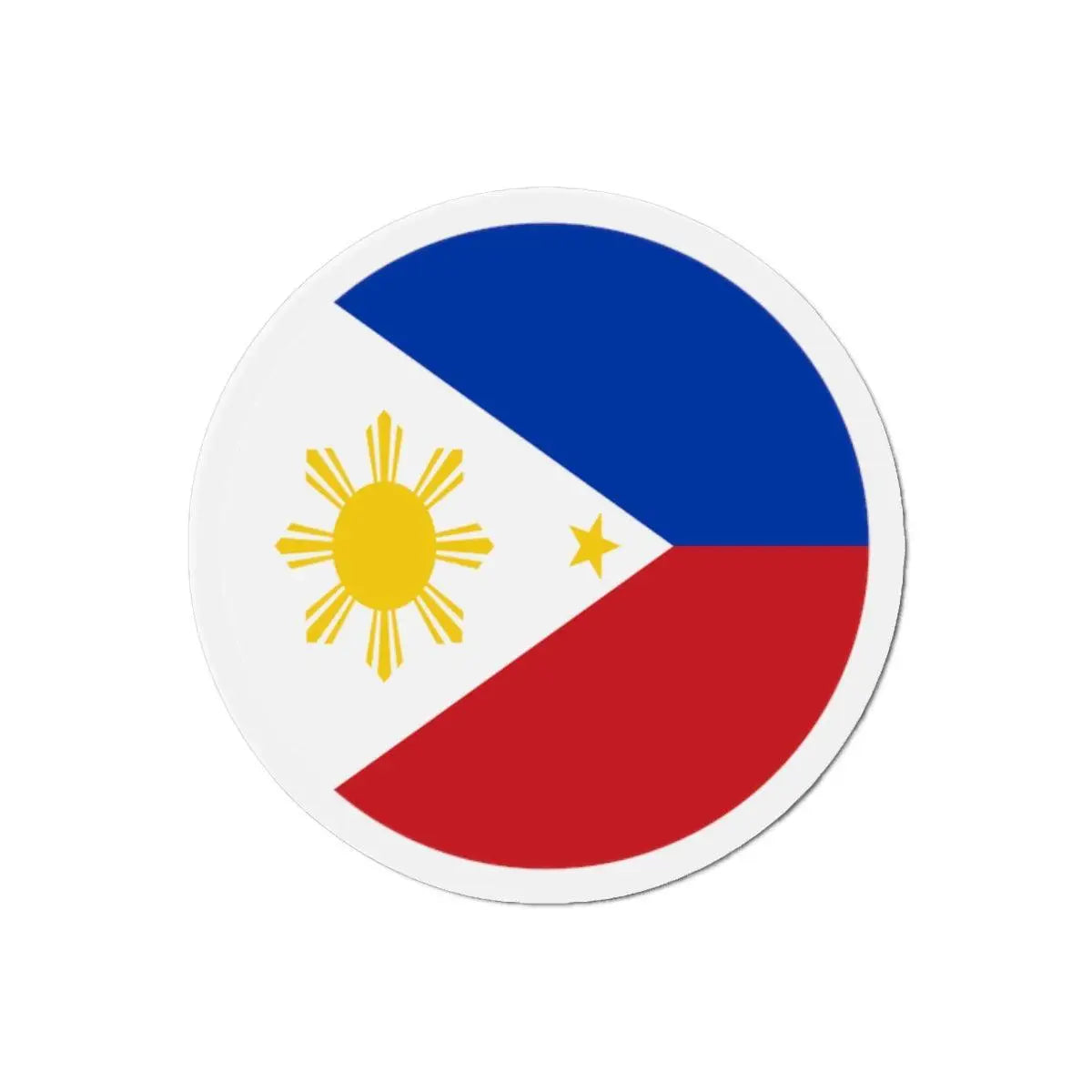 Aimant rond drapeau philippines magnétique décoration métal