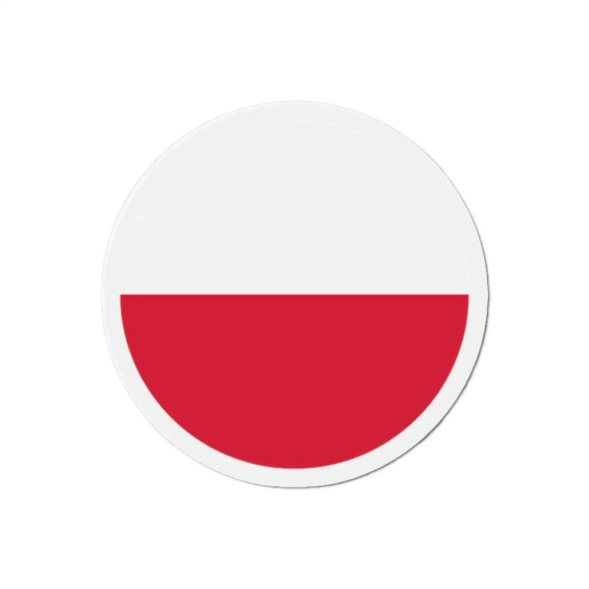 Aimant rond drapeau pologne décoratif forme ronde magnétique