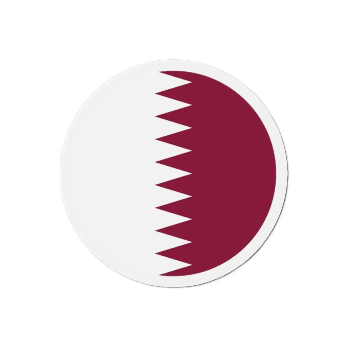 Aimant rond drapeau qatar magnétique décoratif souvenir