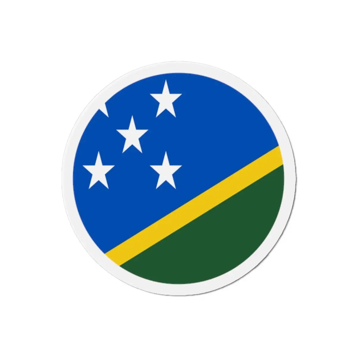 Aimant rond drapeau salomon forme ronde décoratif