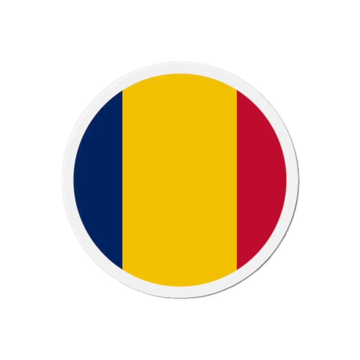 Aimant rond drapeau tchad forme décorative réfrigérateur