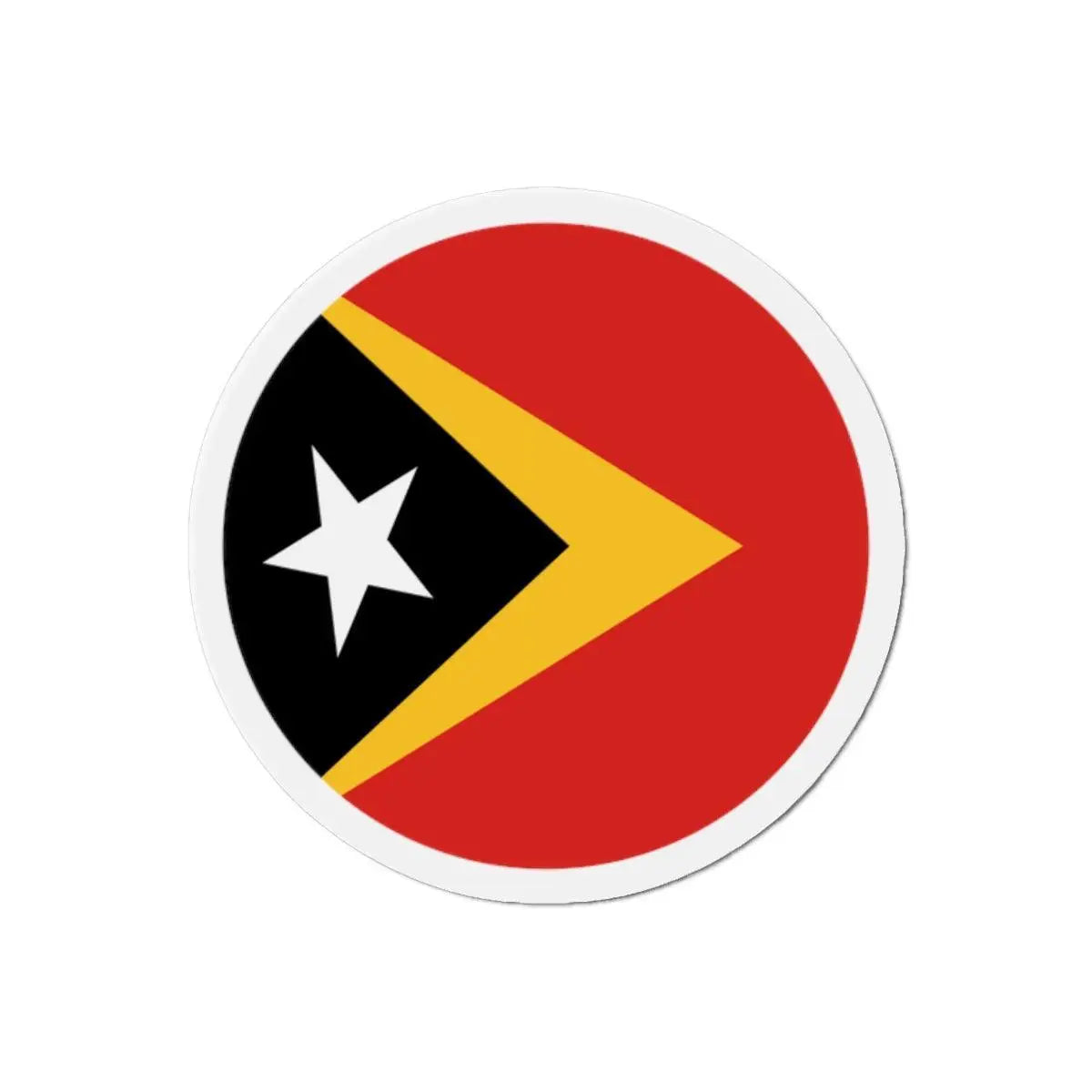 Aimant rond drapeau timor oriental magnétique décoratif