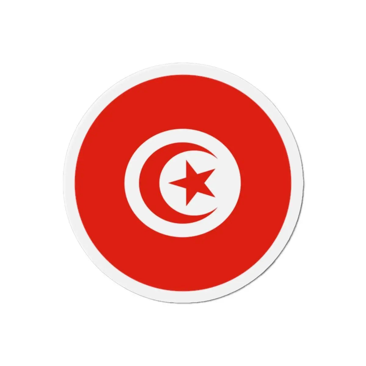 Aimant rond drapeau tunisie forme décorative metal