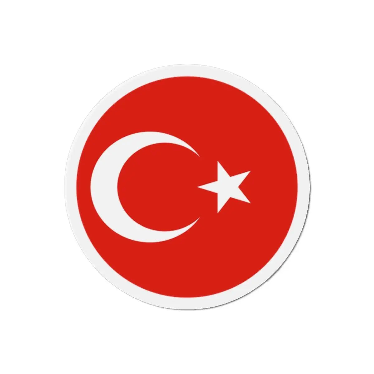 Aimant rond drapeau turquie décoratif forme ronde magnétique