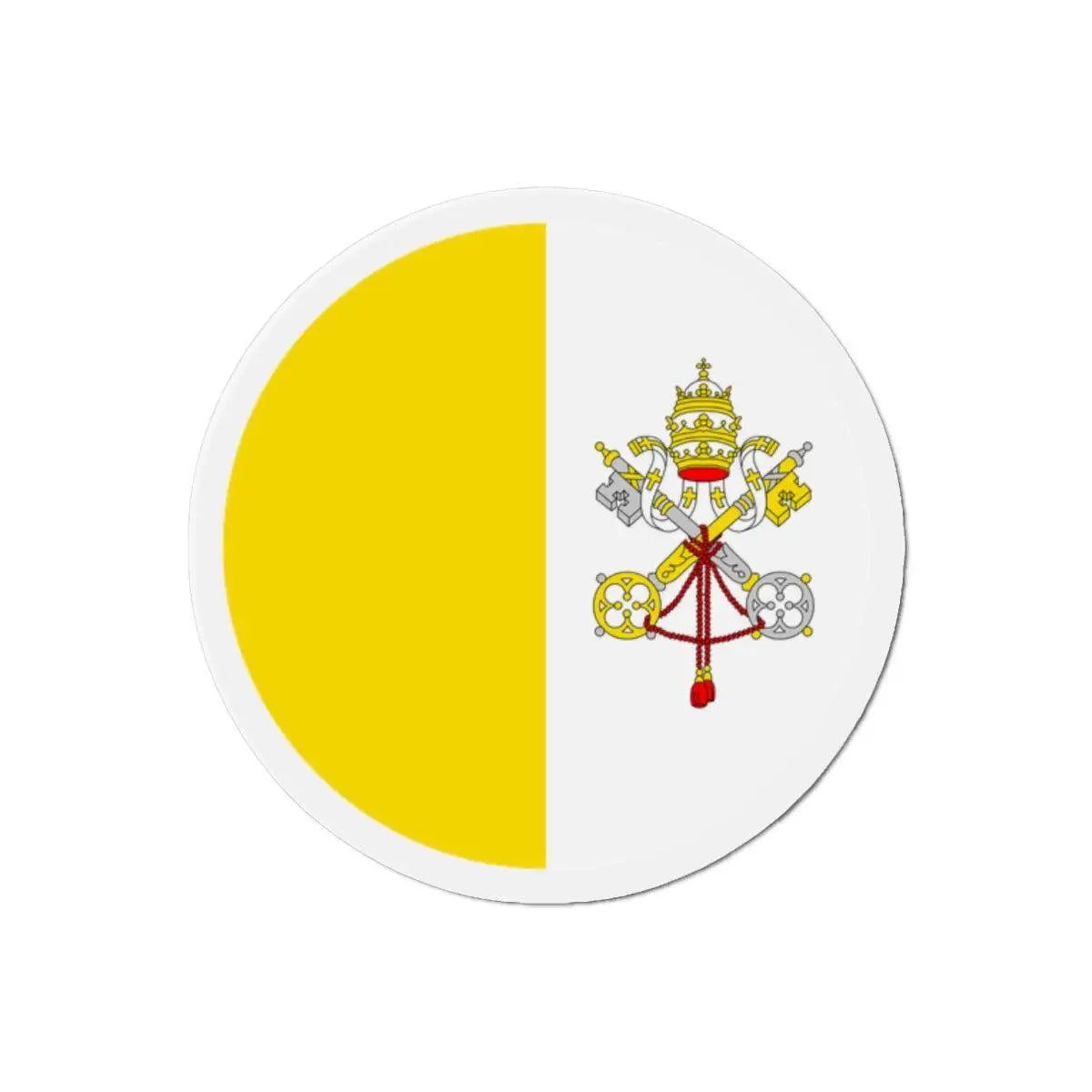 Aimant rond drapeau vatican forme décorative souvenir