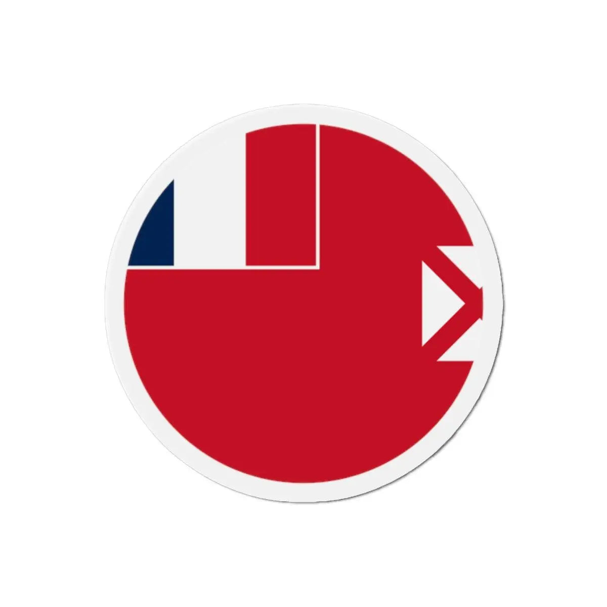 Aimant rond drapeau wallis-et-futuna décoratif magnétique