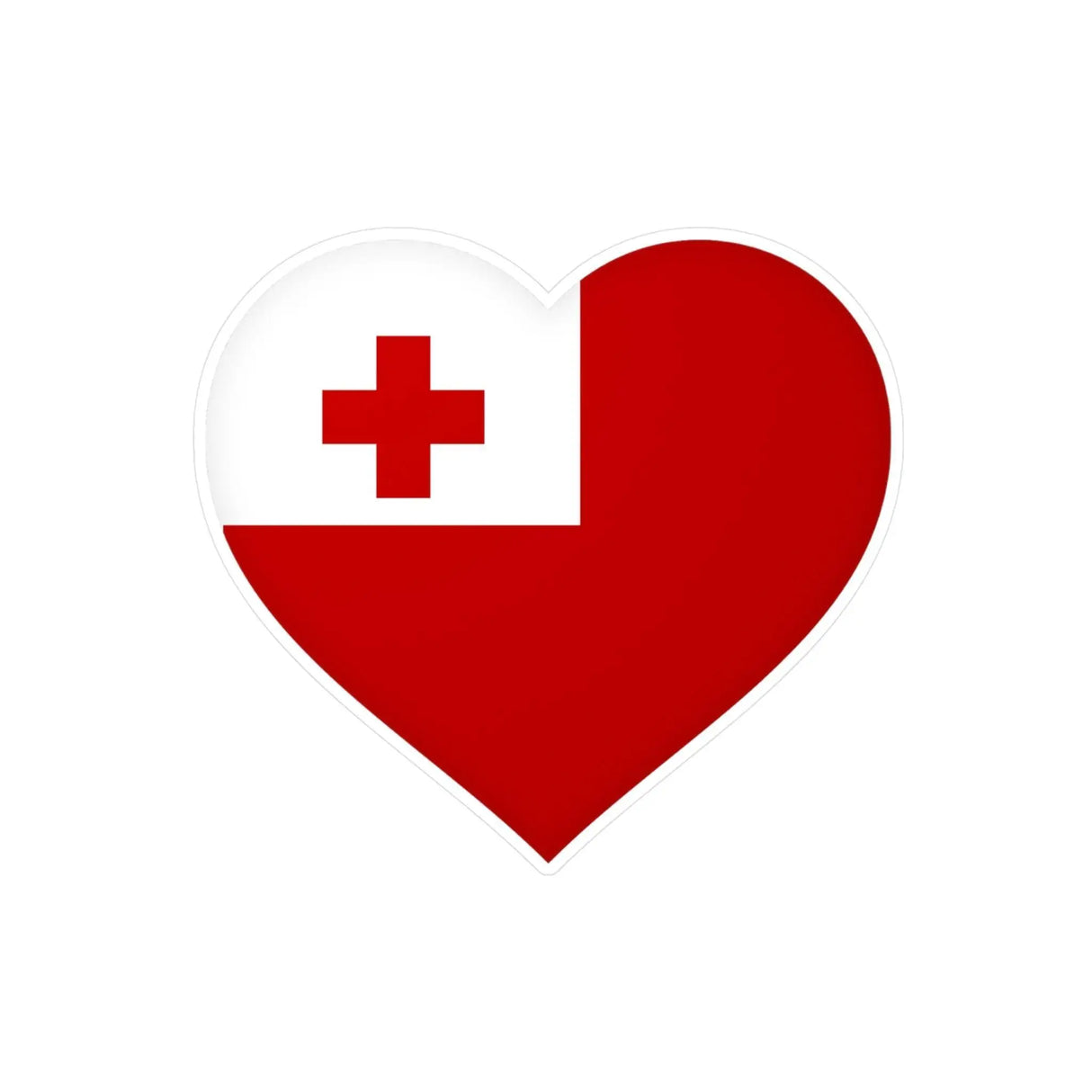 Autocollant cœur tonga pvc résistant personnalisation facile