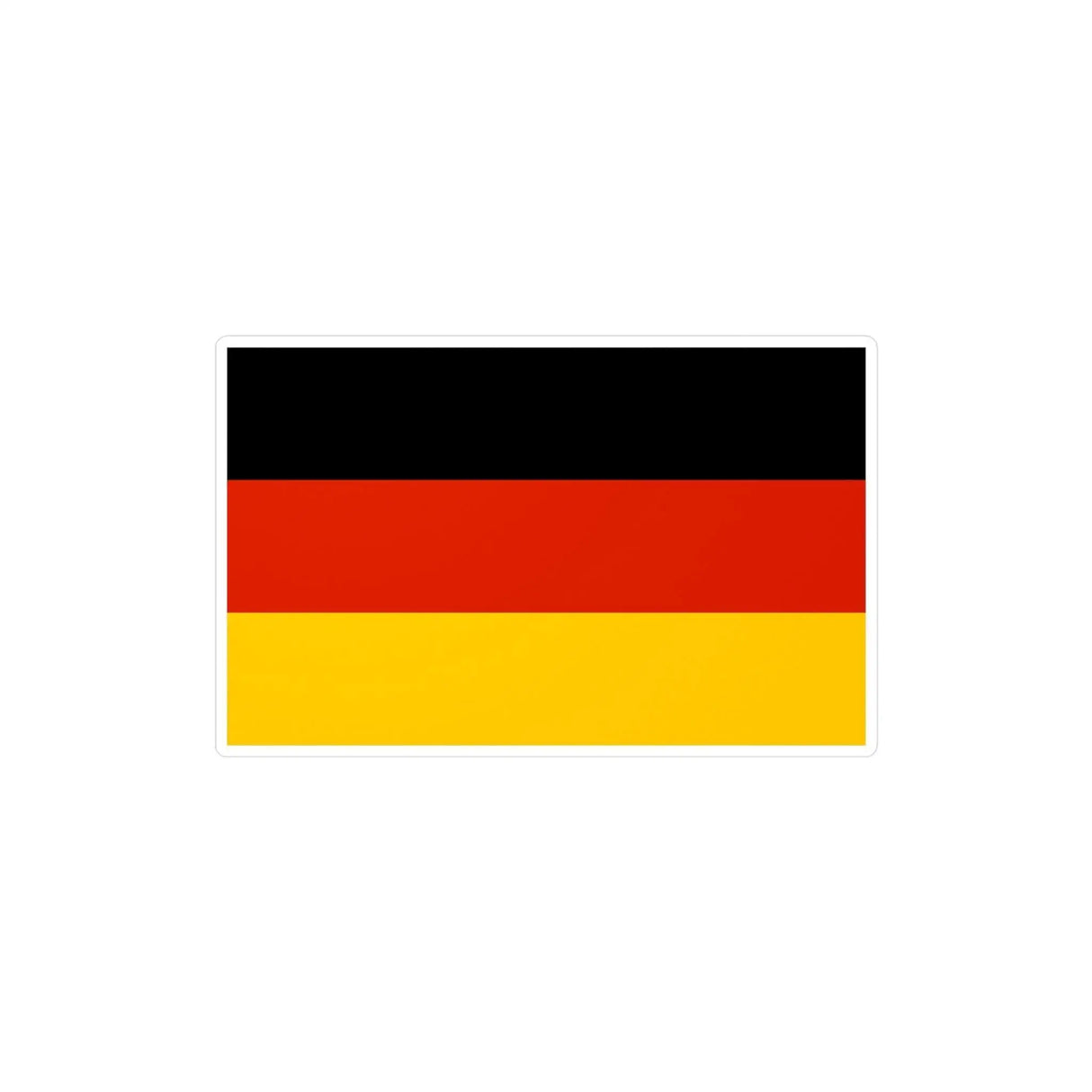 Autocollant drapeau allemagne rectangle en pvc résistant