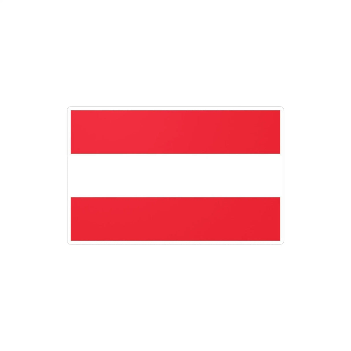 Autocollant drapeau autriche rectangle pvc résistant