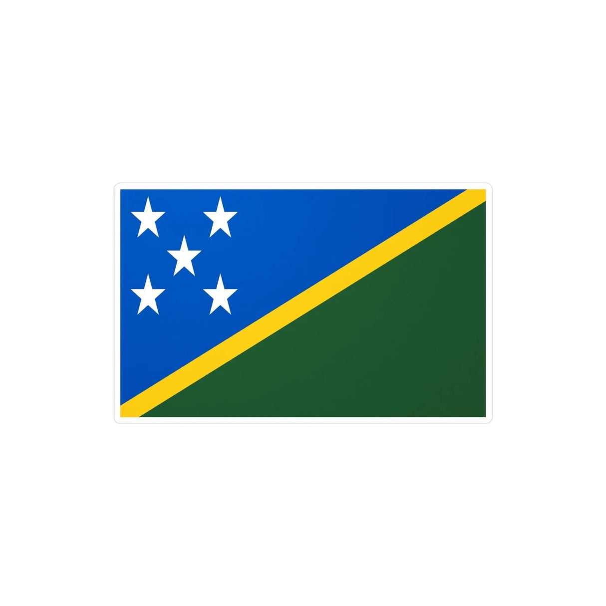 Autocollant drapeau salomon rectangle pvc résistant