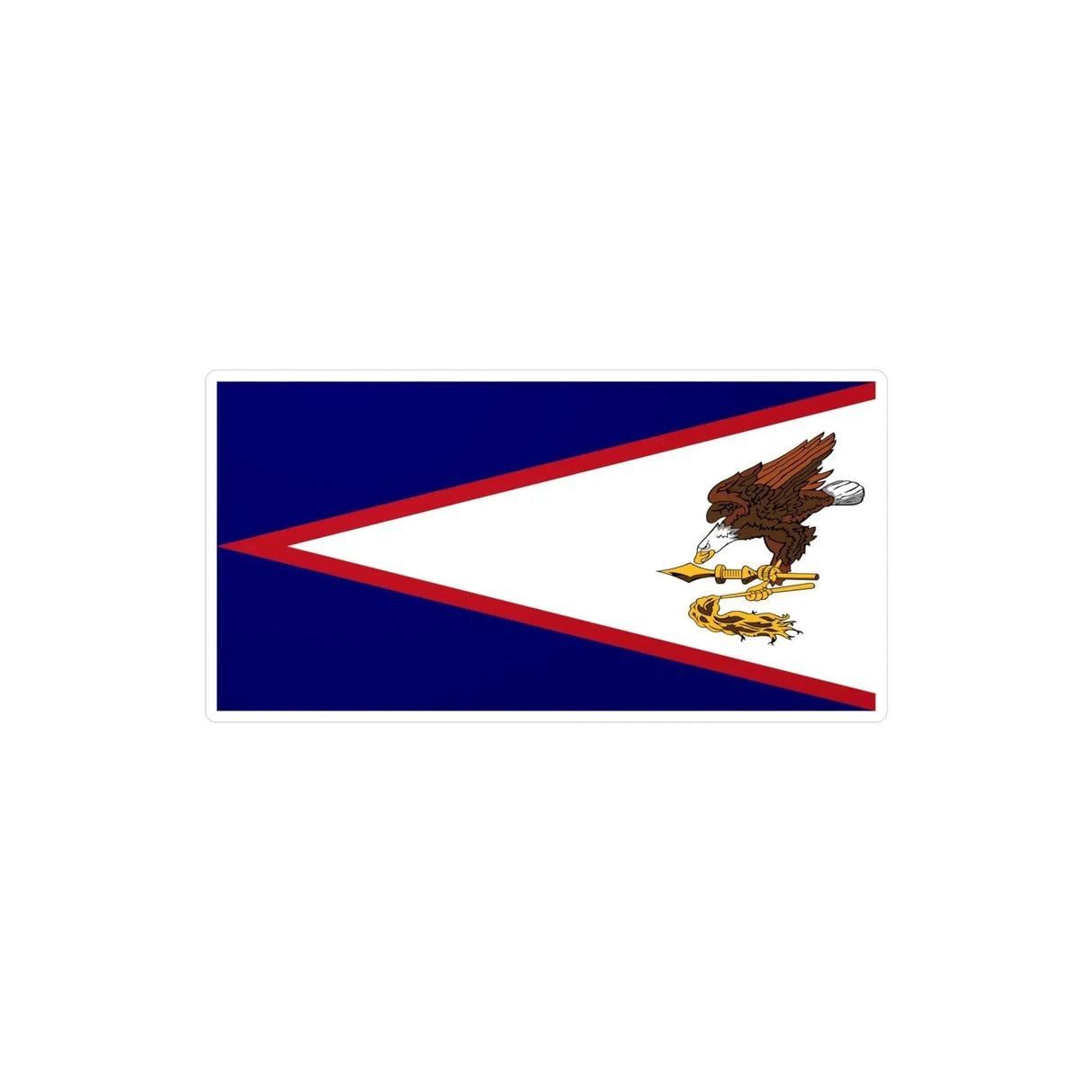 Autocollant drapeau samoa américaines rectangle pvc résistant