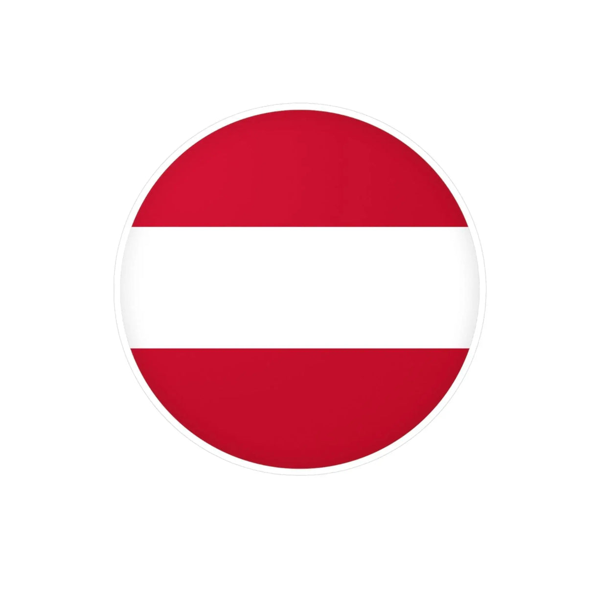 Autocollant rond drapeau autriche en pvc résistant