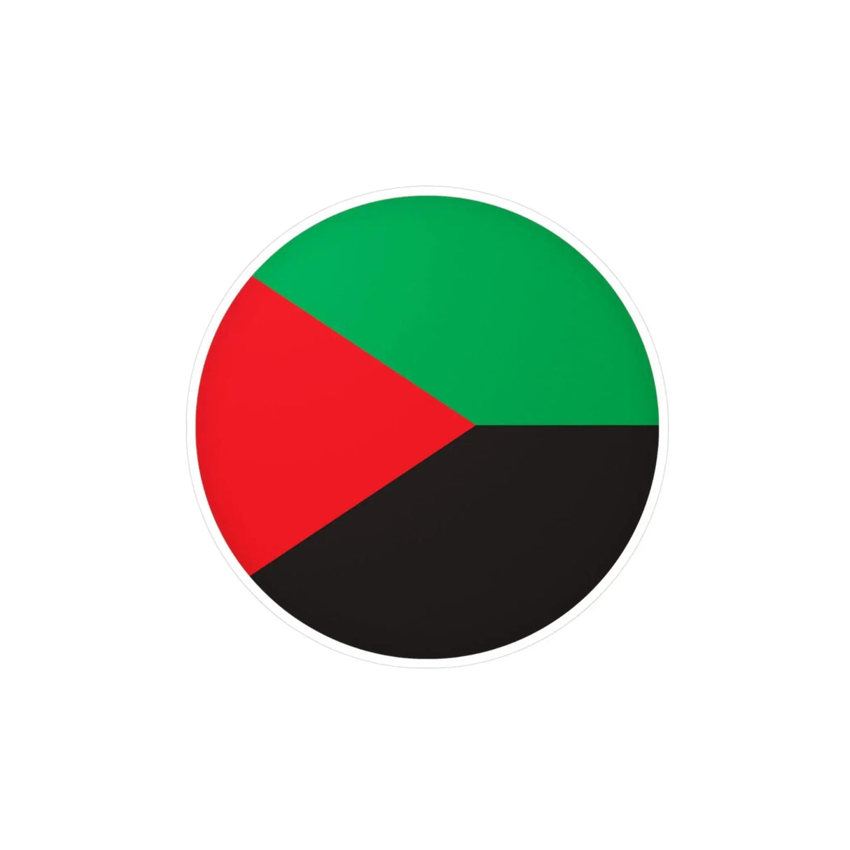 Autocollant rond martinique en pvc résistant personnalisé