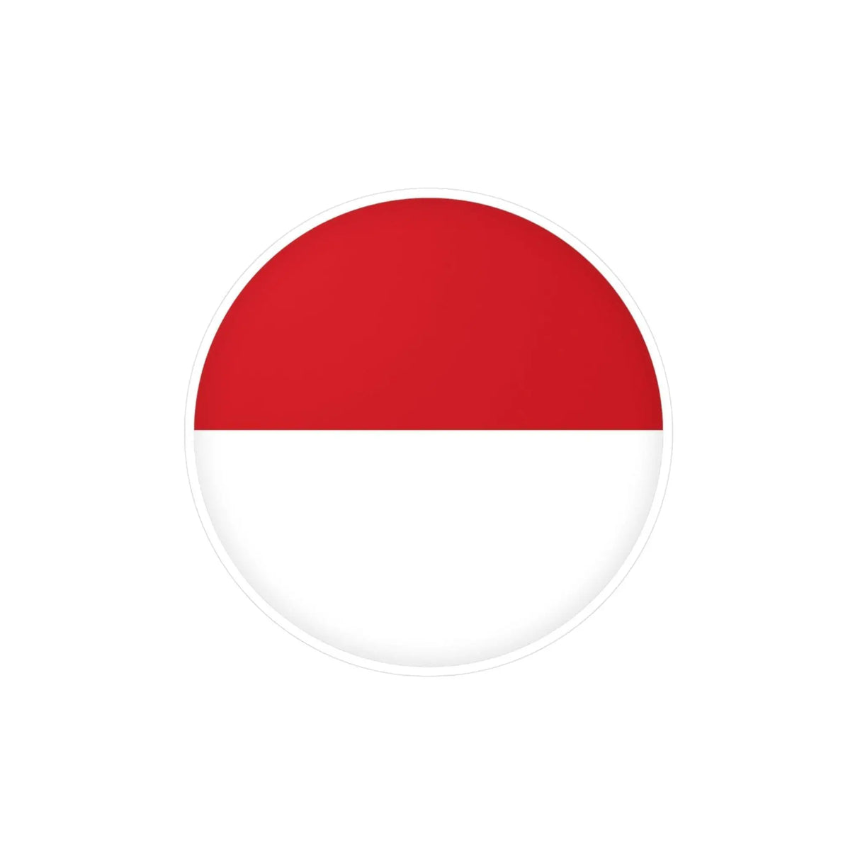 Autocollant rond monaco pvc résistant forme décorative