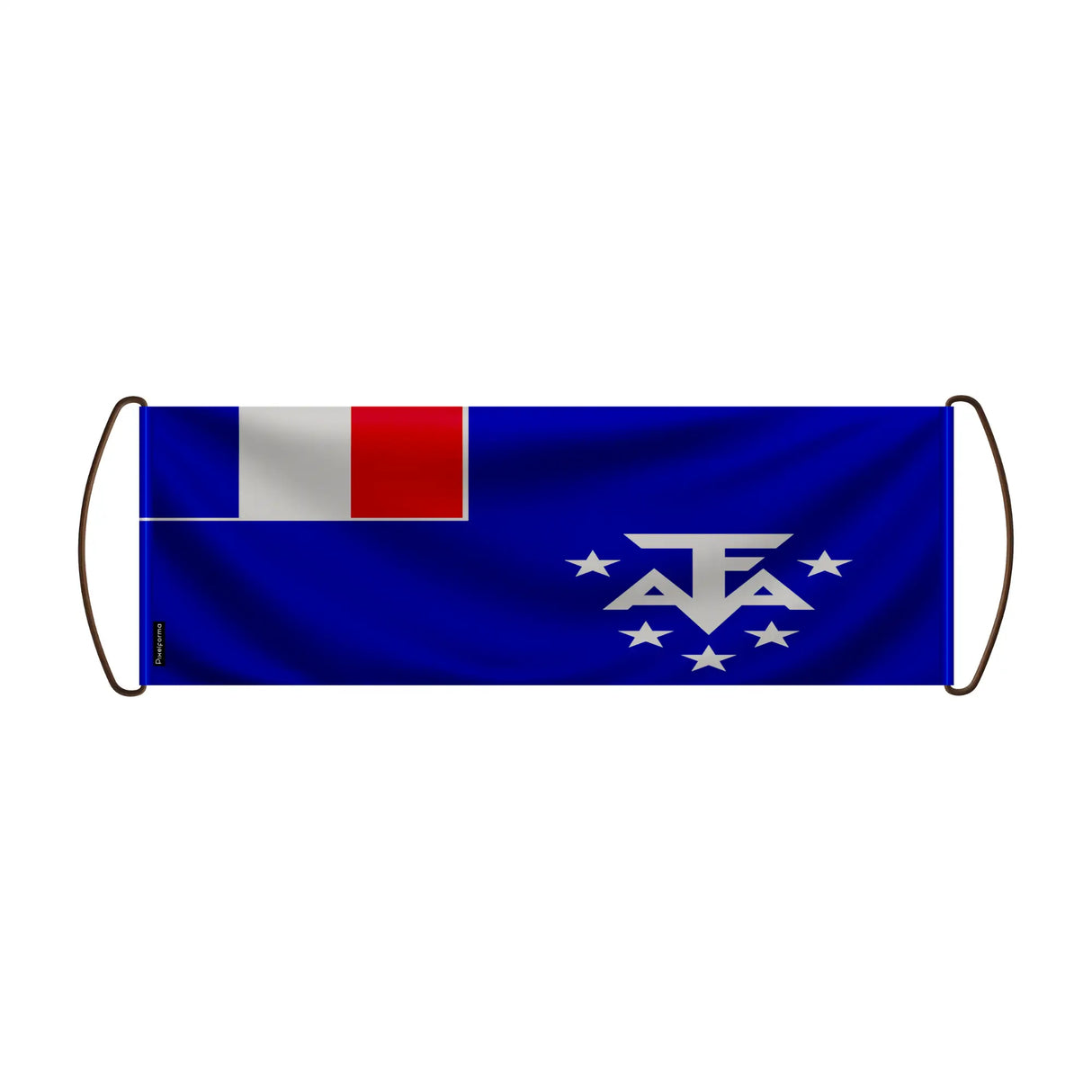 Bannière de défilement antarctique française en polyester