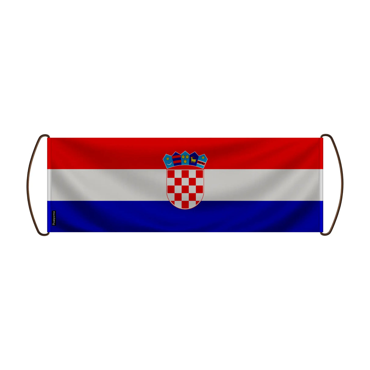Bannière de défilement croatie en polyester à main