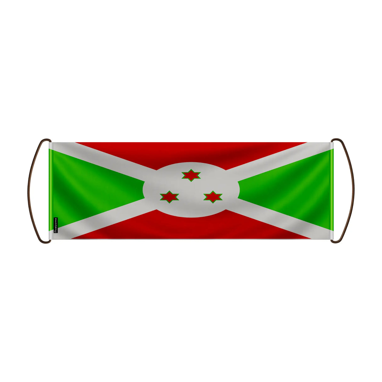 Bannière de défilement drapeau burundi en polyester