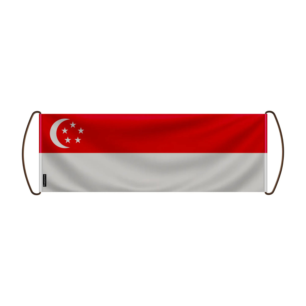 Bannière de défilement drapeau singapour en polyester