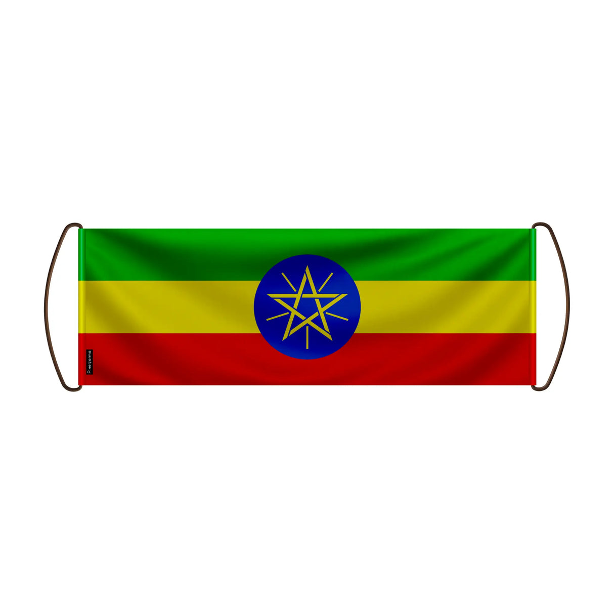 Bannière de défilement éthiopie en polyester à main