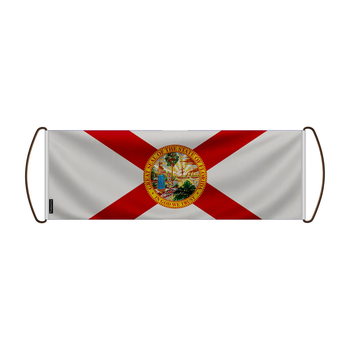 Bannière de défilement floride polyester pour événements sportifs