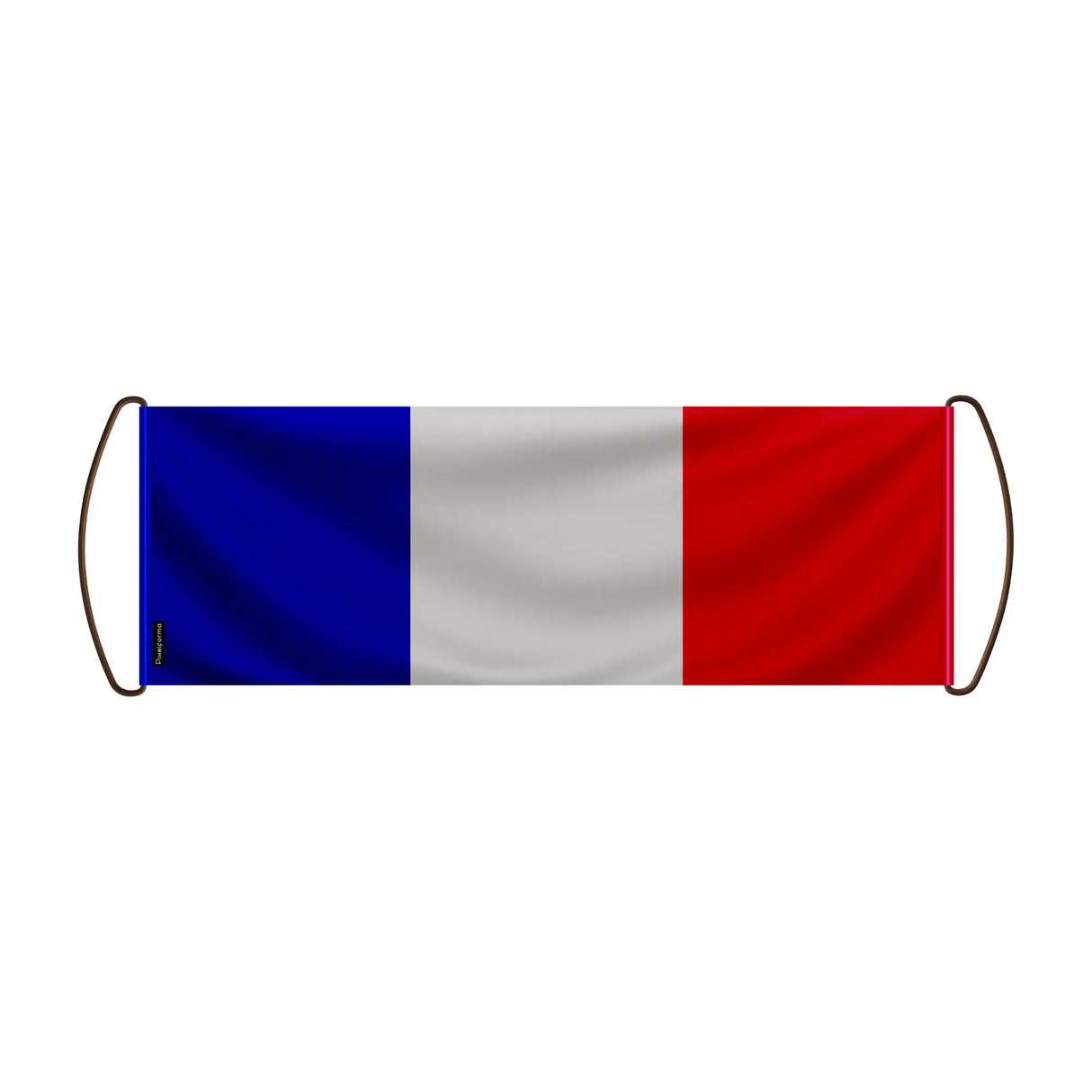 Bannière de défilement france en polyester à main
