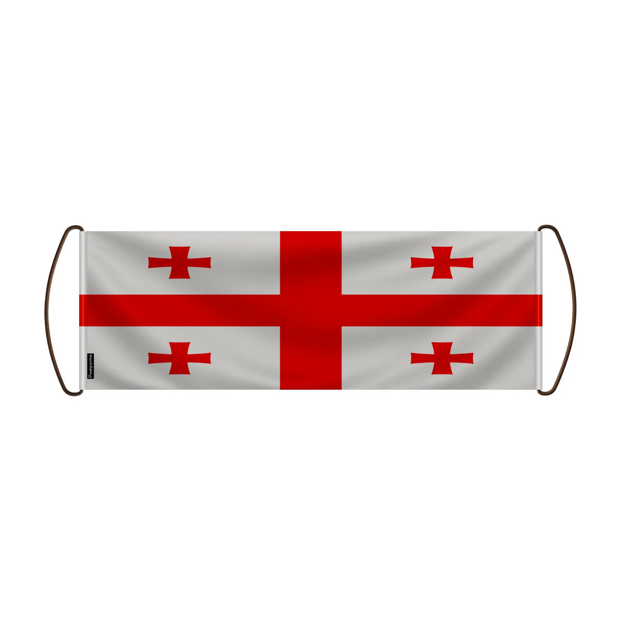 Bannière de défilement géorgie polyester à main