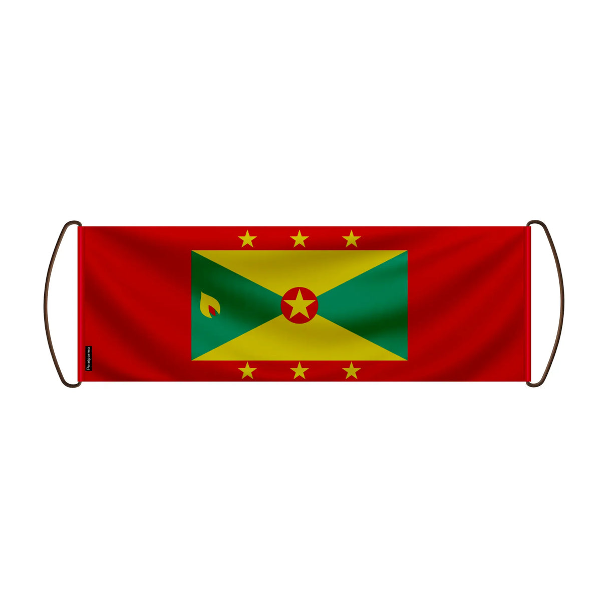 Bannière de défilement grenade en polyester à main