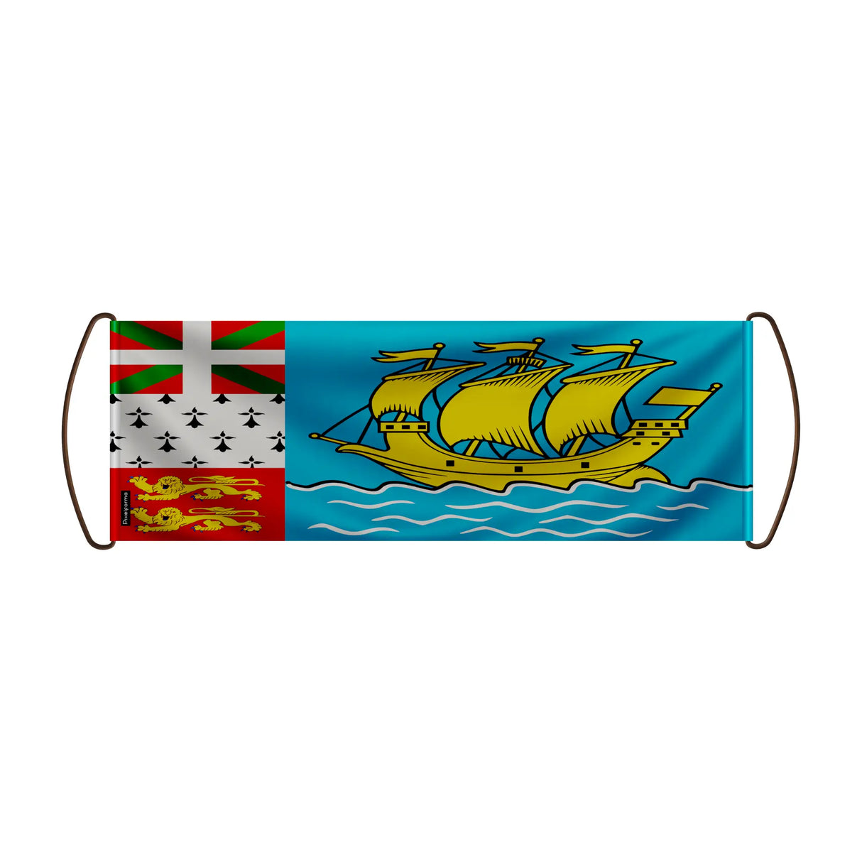 Bannière de défilement saint-pierre-et-miquelon polyester