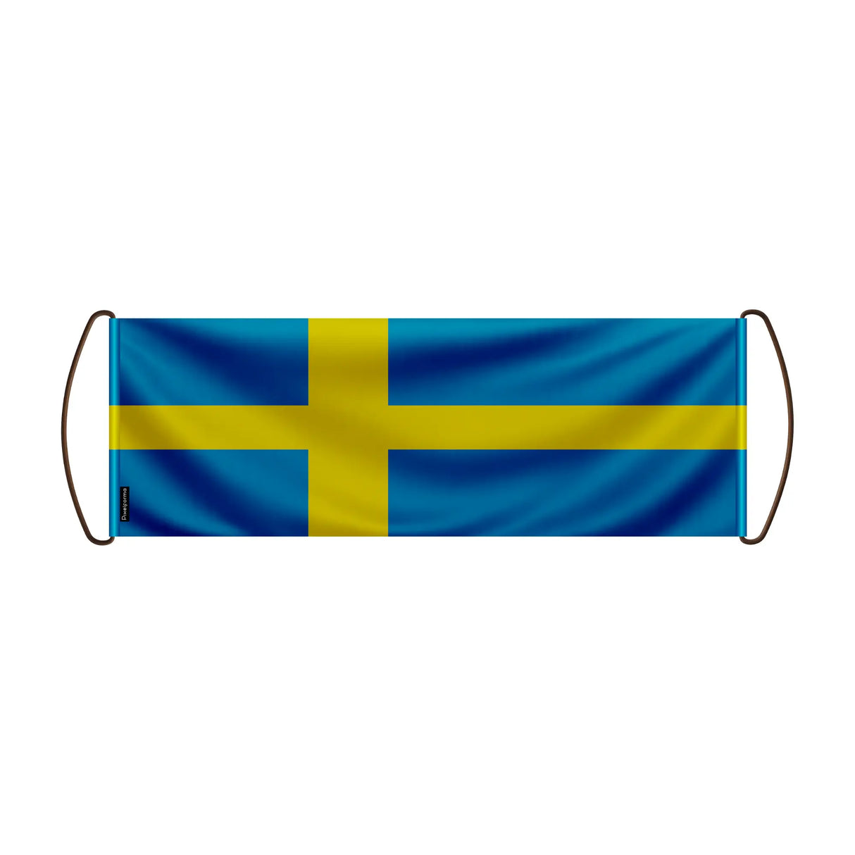 Bannière de défilement suède en polyester à main