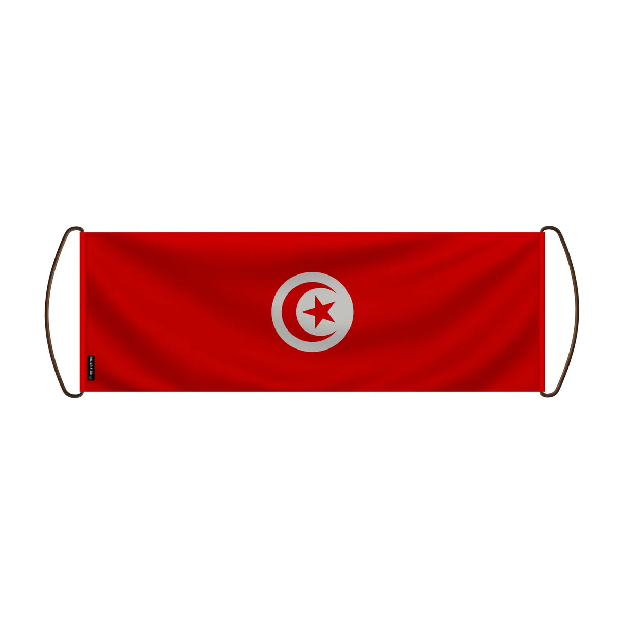 Bannière de défilement tunisie en polyester à main
