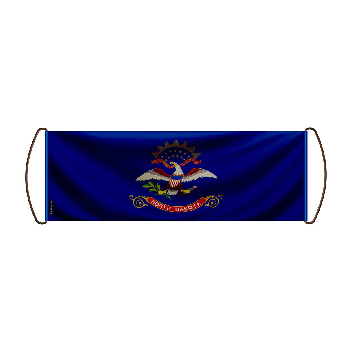 Bannière défilante dakota du nord polyester pour événements sportifs