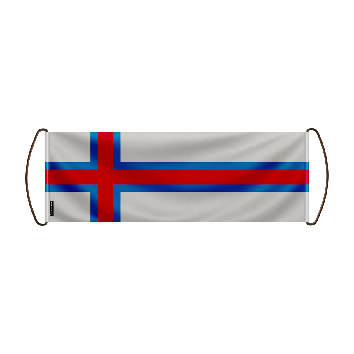 Bannière défilante îles féroé en polyester à main