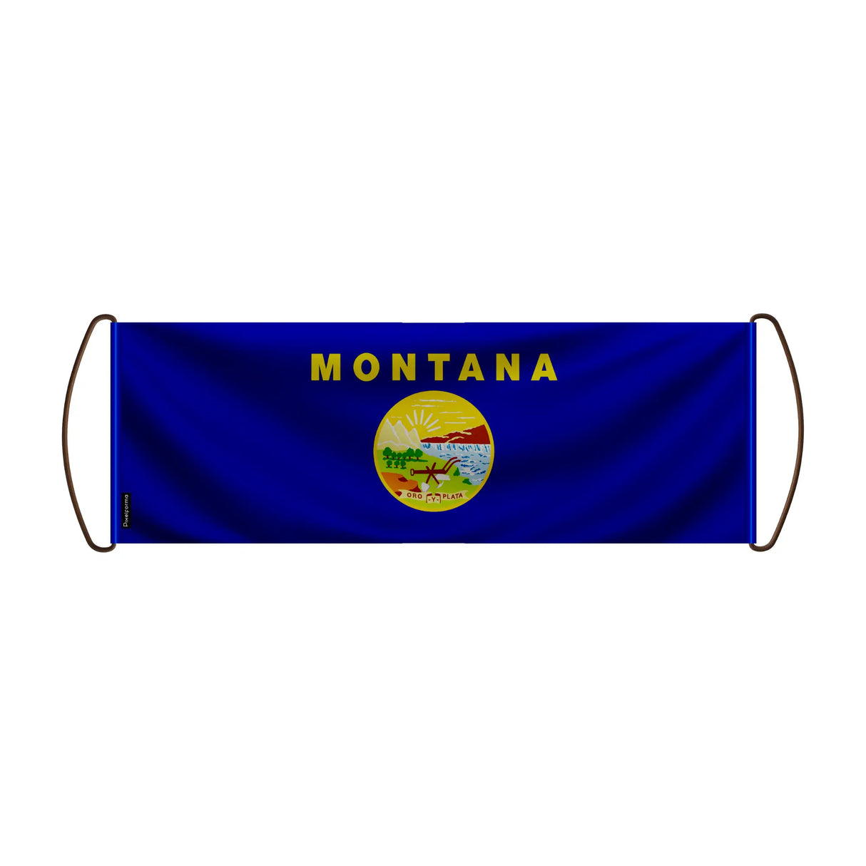 Bannière défilante montana en polyester pour événements sportifs