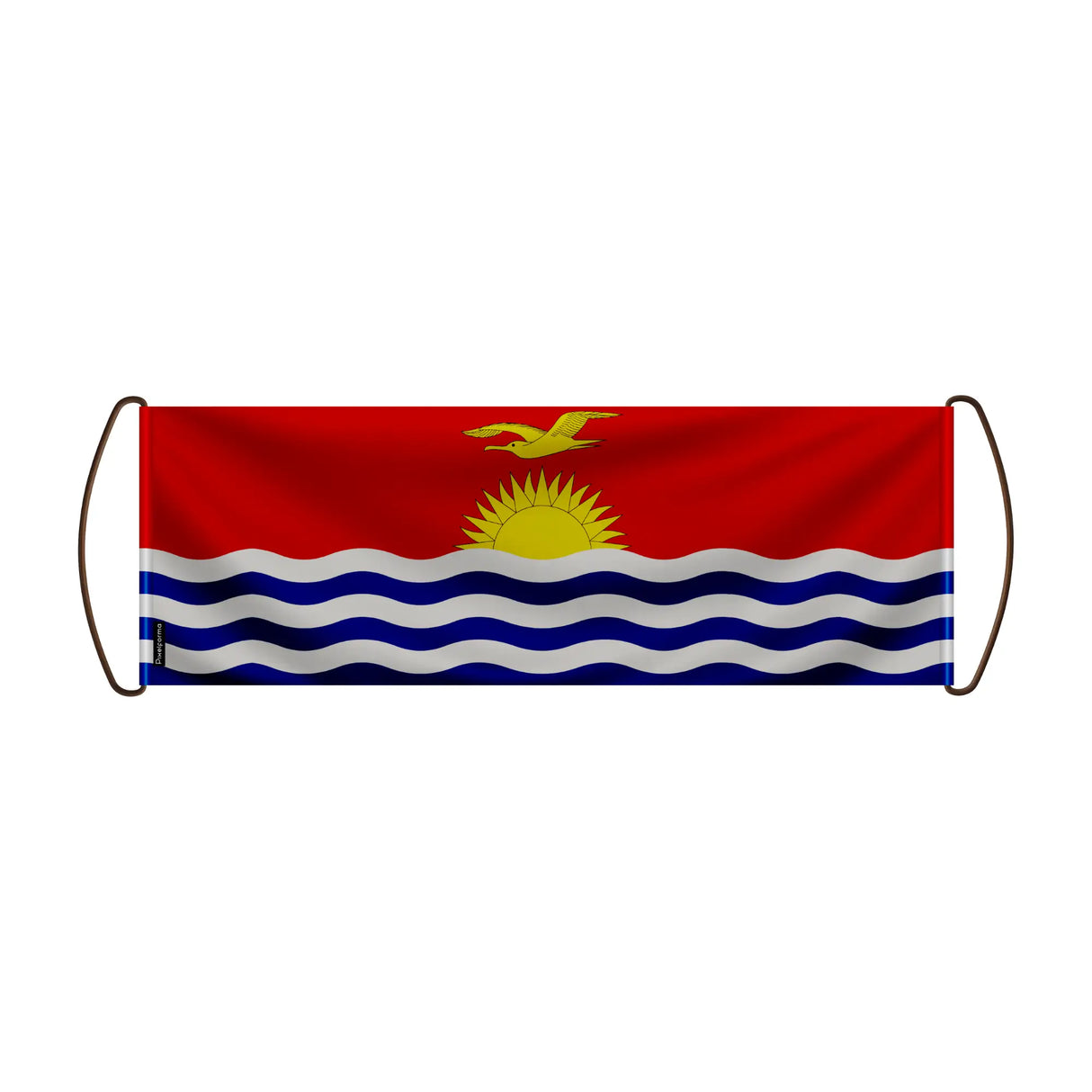 Bannière défilement drapeau kiribati en polyester