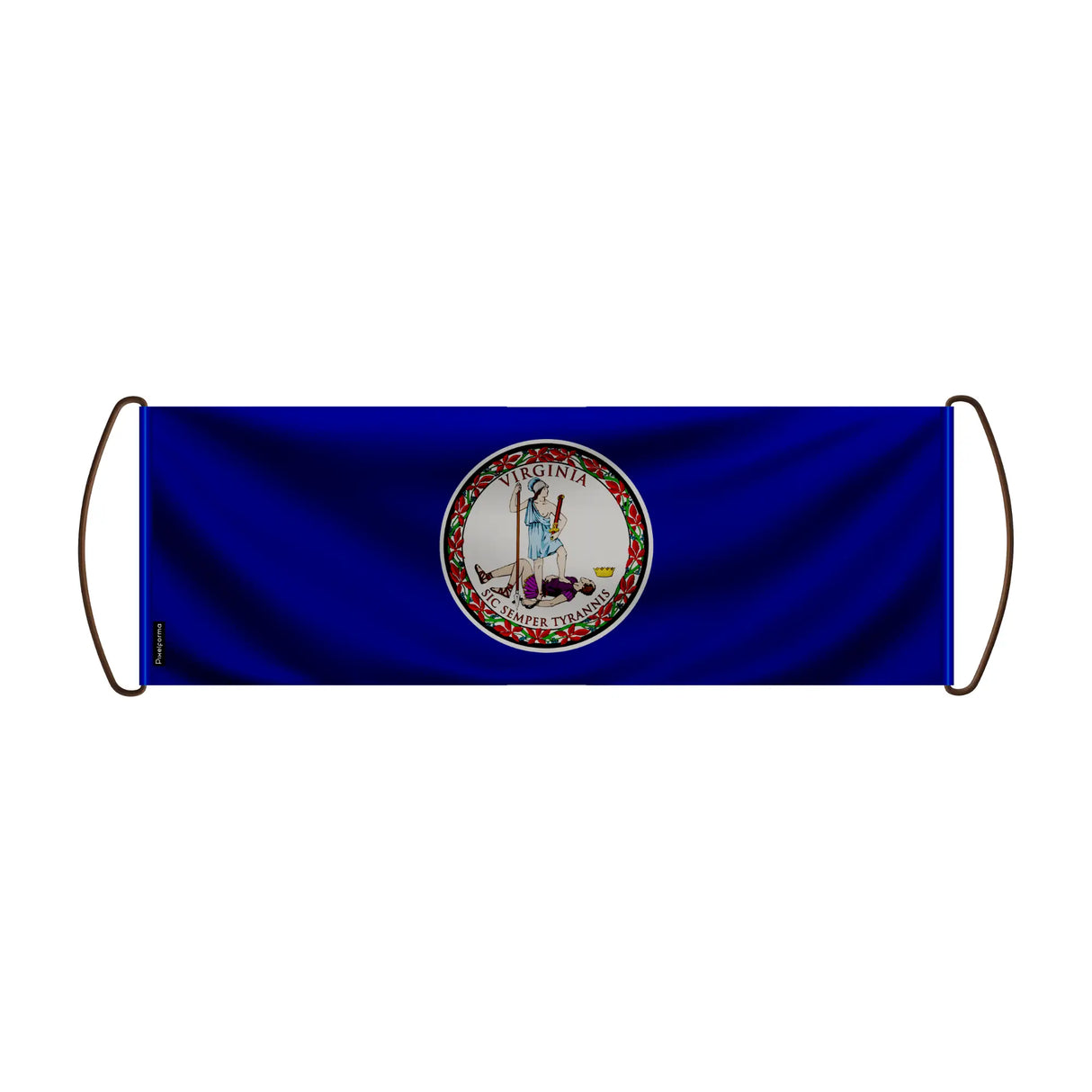 Bannière virginie en polyester pour événements sportifs