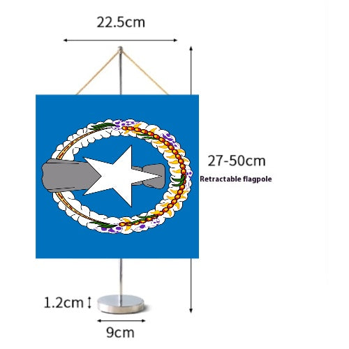 Fanion Table Drapeau Îles Mariannes du Nord en Polyester