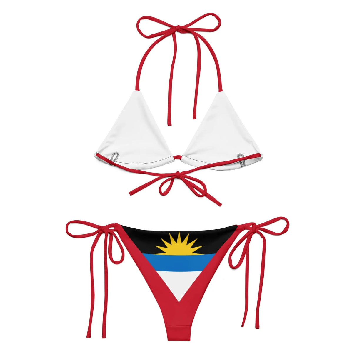 Bikini à cordon antigua-et-barbuda impression all over