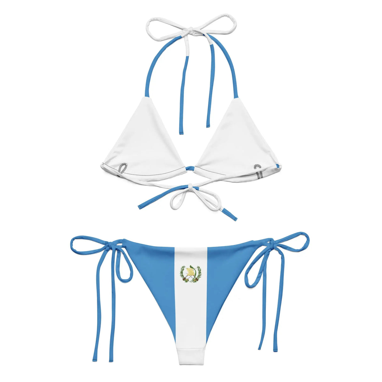 Bikini drapeau guatemala cordon recyclé orné confortable