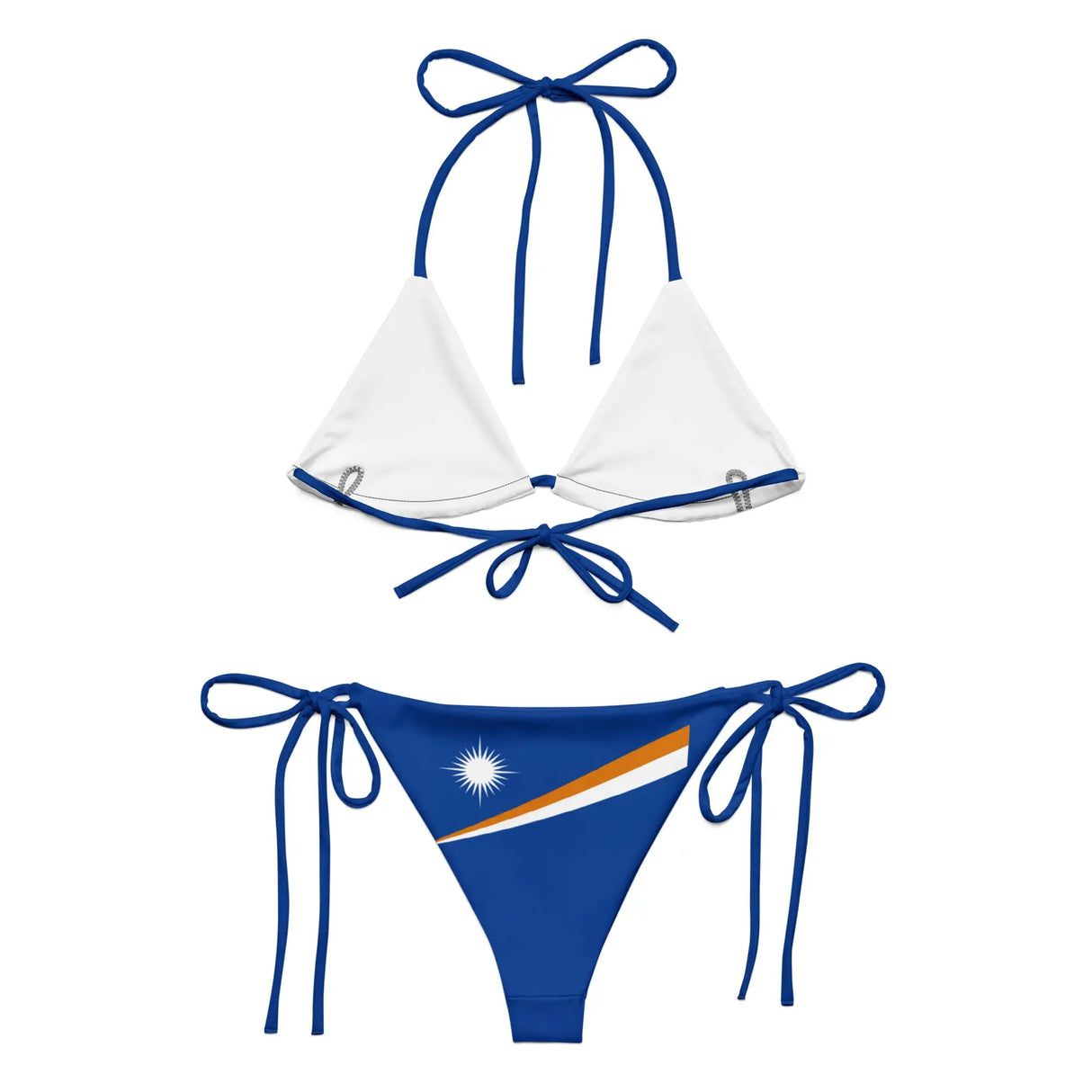 Bikini drapeau îles marshall à cordon impression all over