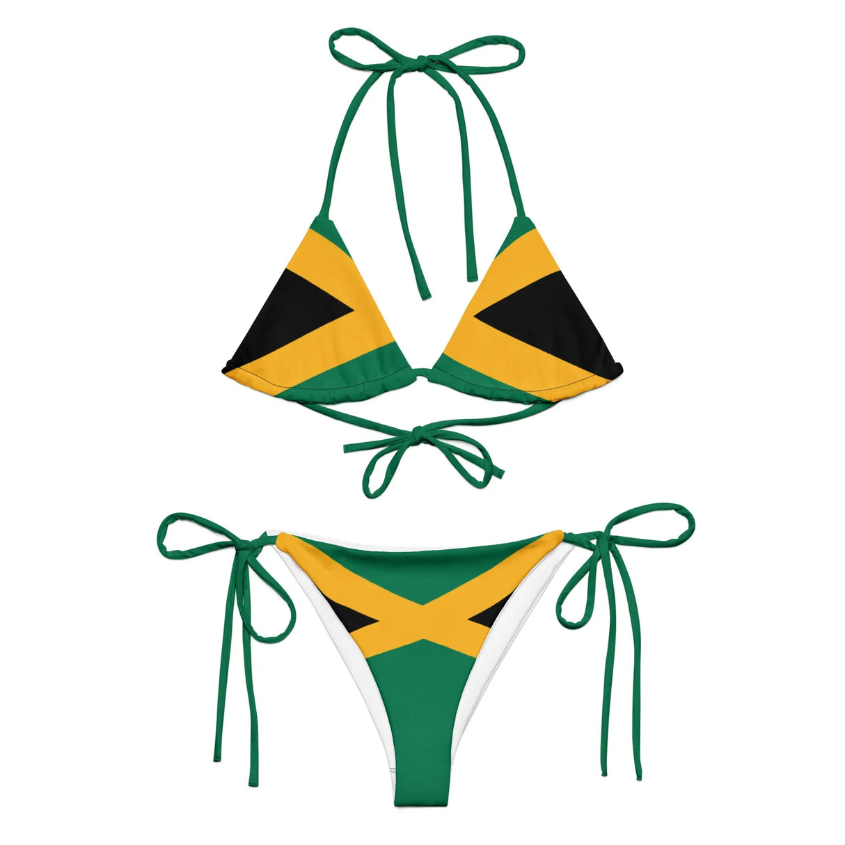 Bikini drapeau jamaïque corde recyclée confort uv