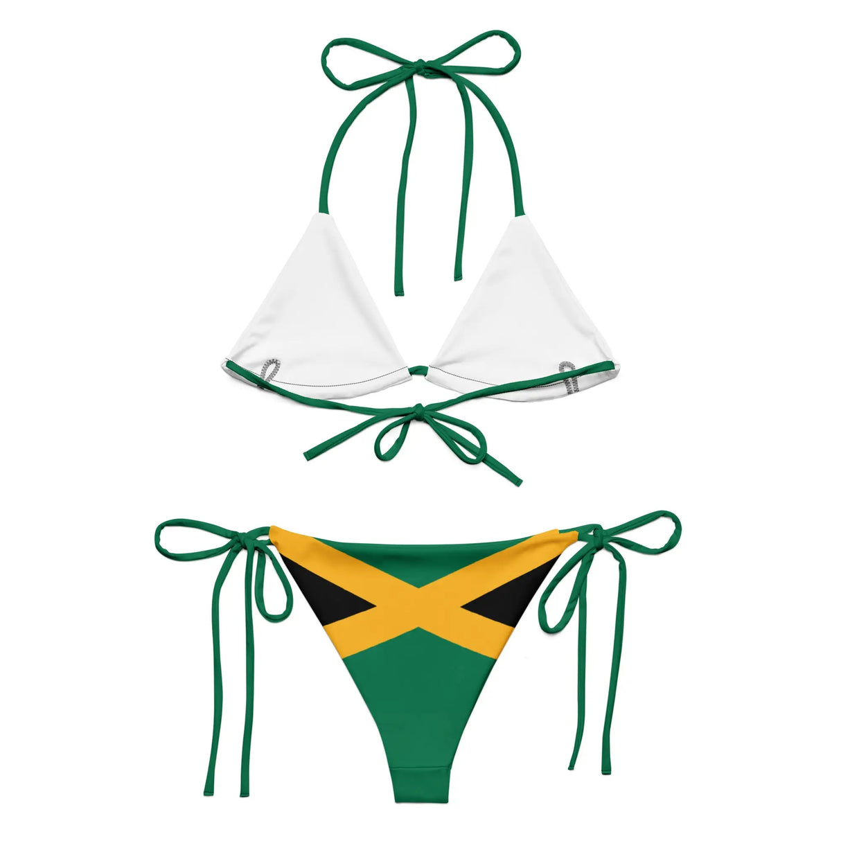 Bikini drapeau jamaïque corde recyclée confort uv