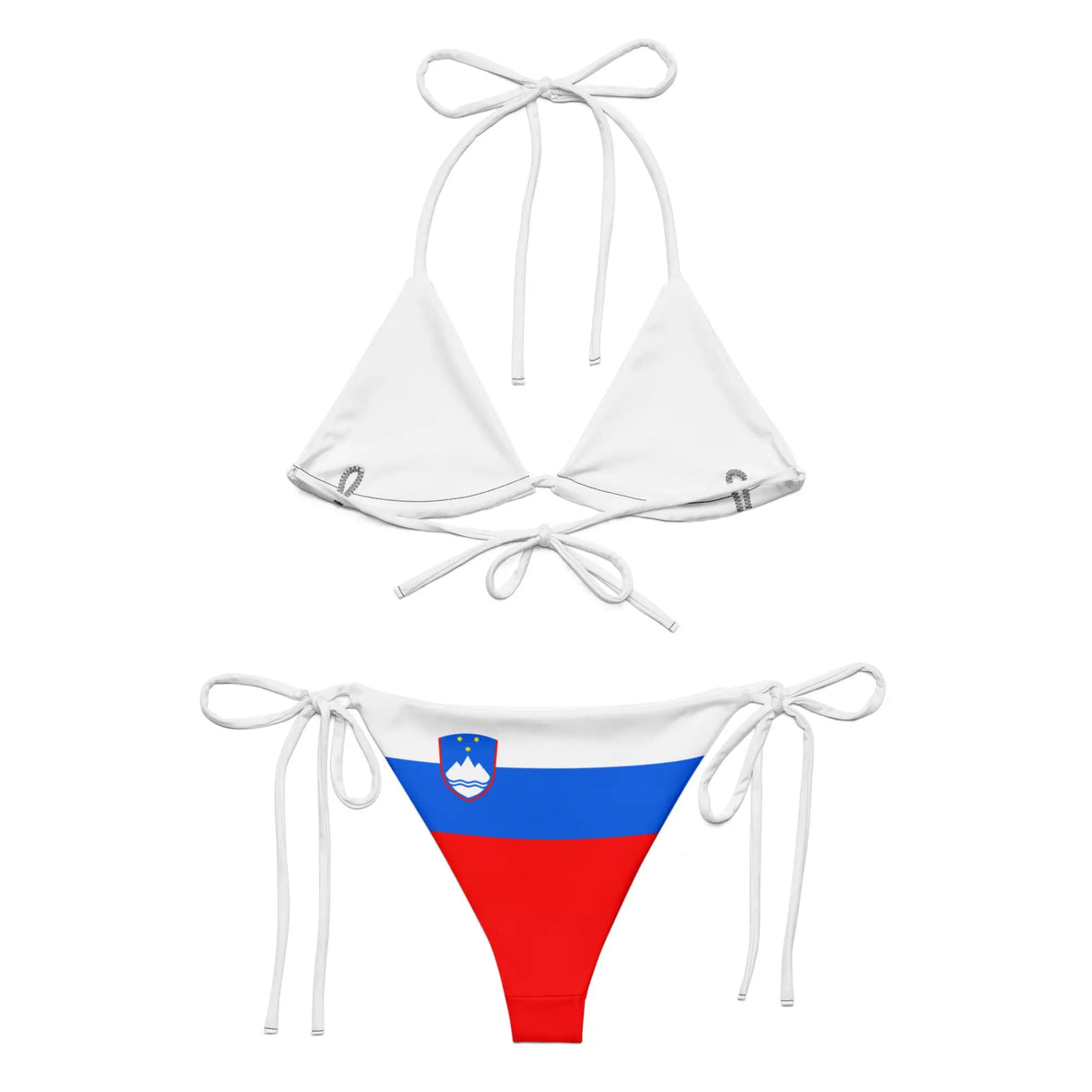 Bikini drapeau slovénie à cordon recyclable confortable