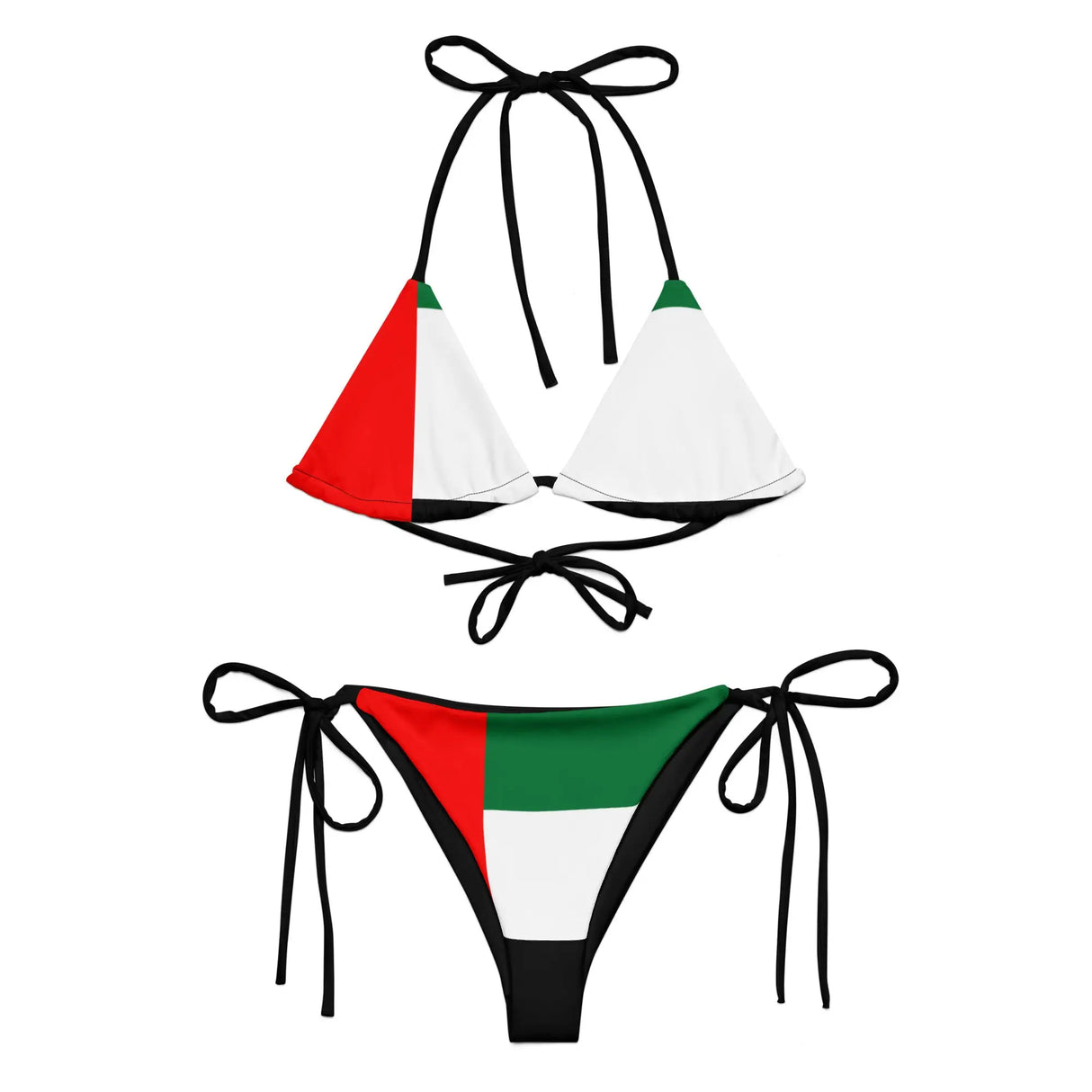 Bikini femme émirats arabes unis cordon recyclé orné